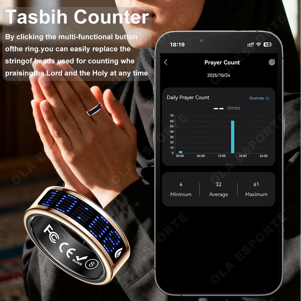 Smart Ring Fitness & Health Tracker with Sleep & Heart Rate Monitor - Image 8