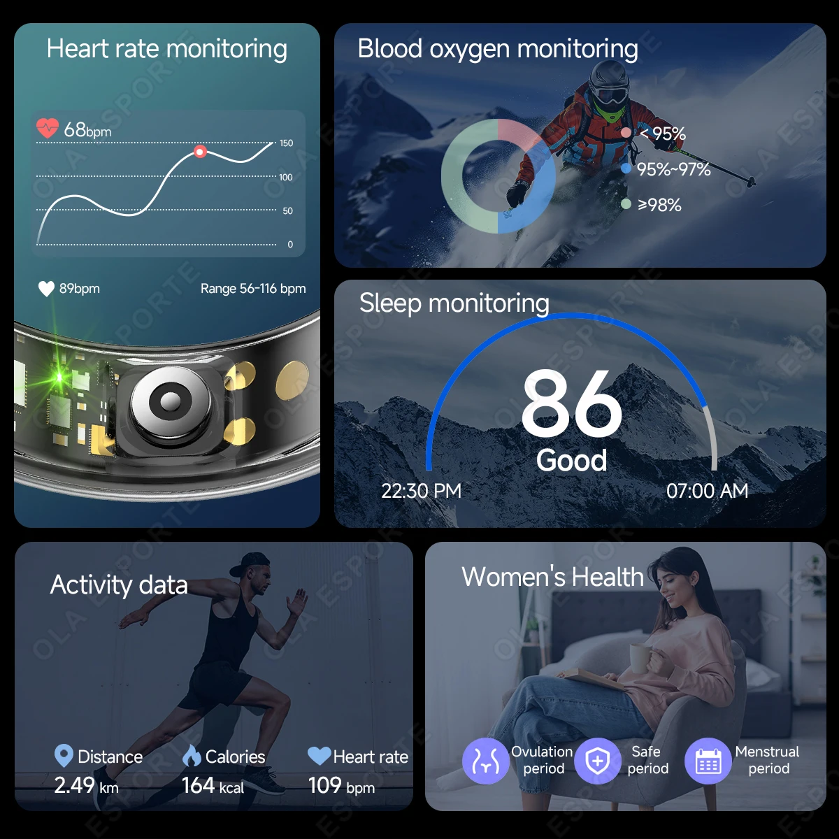 Smart Health & Fitness Ring - Image 2