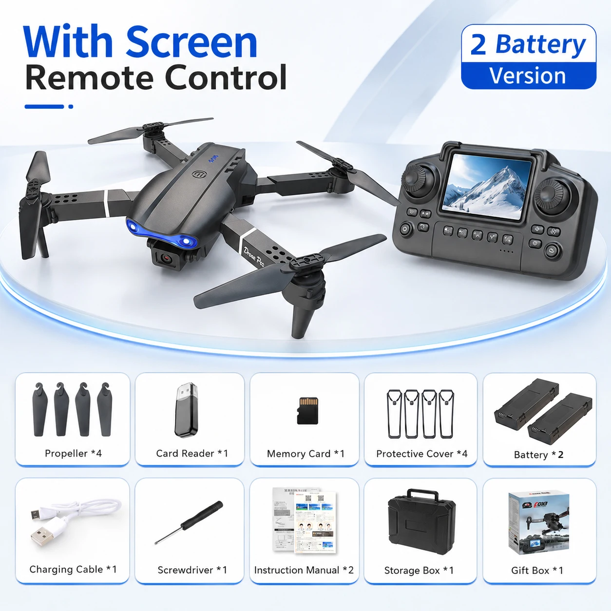ZNLYRION 4K RC Drone with Screen Remote Control & Dual Camera - Image 9