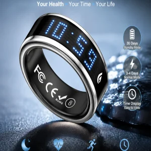 Smart Ring Fitness & Health Tracker with Sleep & Heart Rate Monitor