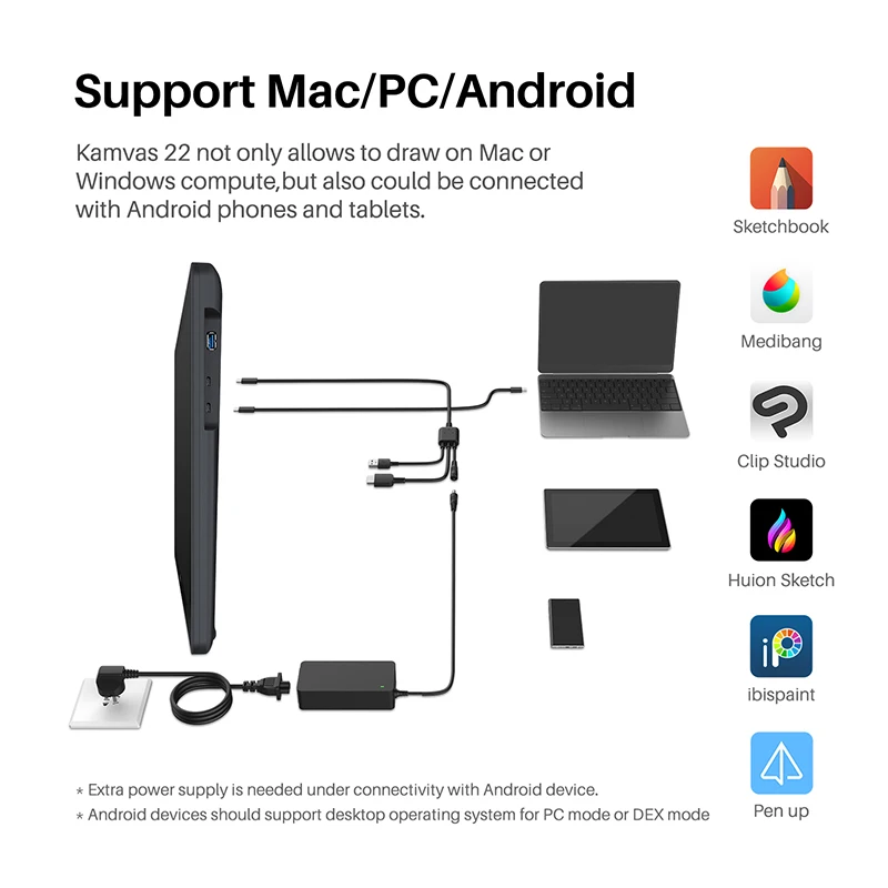 Kamvas 22 Pen Display Graphic Tablet - Image 2