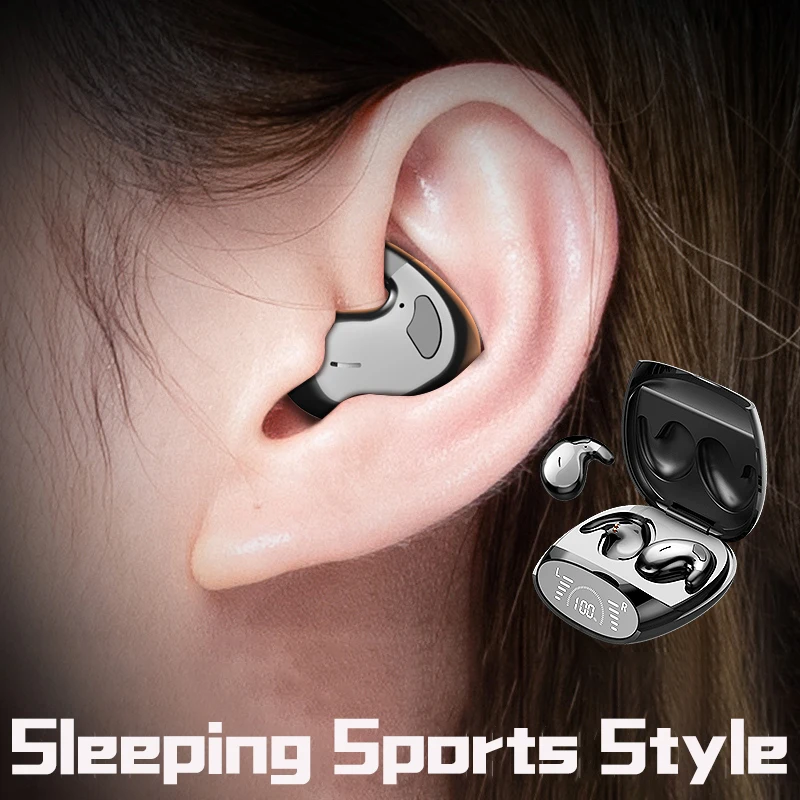 SK Ultra-thin Sleep Headphones 5.3 Wireless Bluetooth Headset Invisible Earbuds - Image 1
