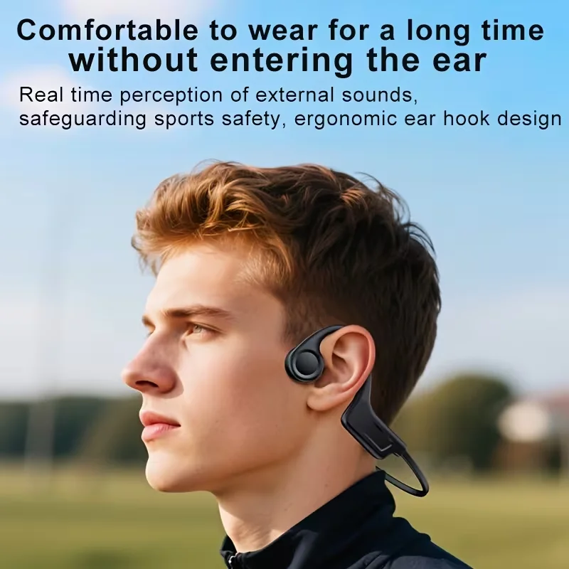 Open-Ear Bone Conduction Wireless Sports Headphones with Mic & Type-C Charging - Image 3