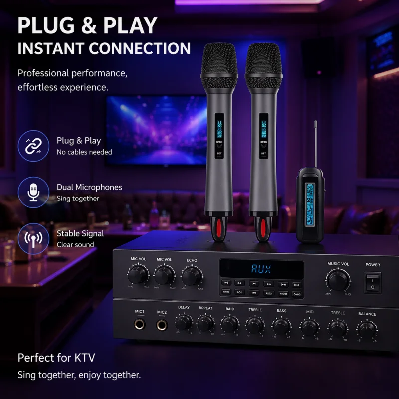 S30 Karaoke Audio Mixer Set - Image 1