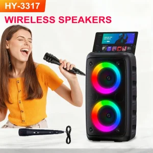 Portable Bluetooth Karaoke Speaker with Microphone - Thumbnail Image 3
