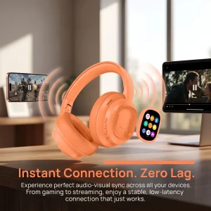 Over-Ear Wireless Headphones with Touch Screen - Thumbnail Image 5