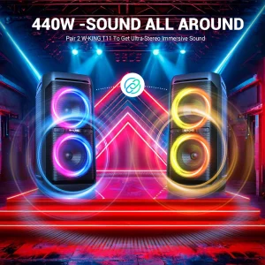 100W RMS IPX6 Waterproof Bluetooth Speaker - Thumbnail Image 3
