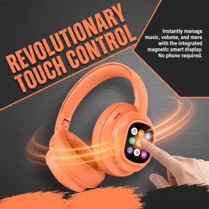 Over-Ear Wireless Headphones with Touch Screen