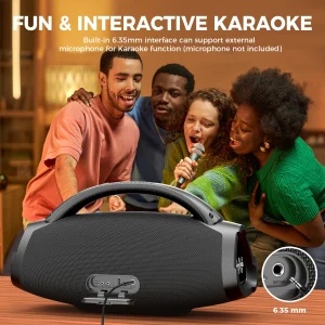 200W RMS Portable IPX7 Waterproof Bluetooth Speaker - Thumbnail Image 6