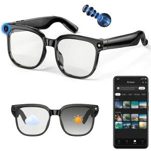 Smart Camera Glasses with 8MP HD Video & Bluetooth Audio - Thumbnail Image 9