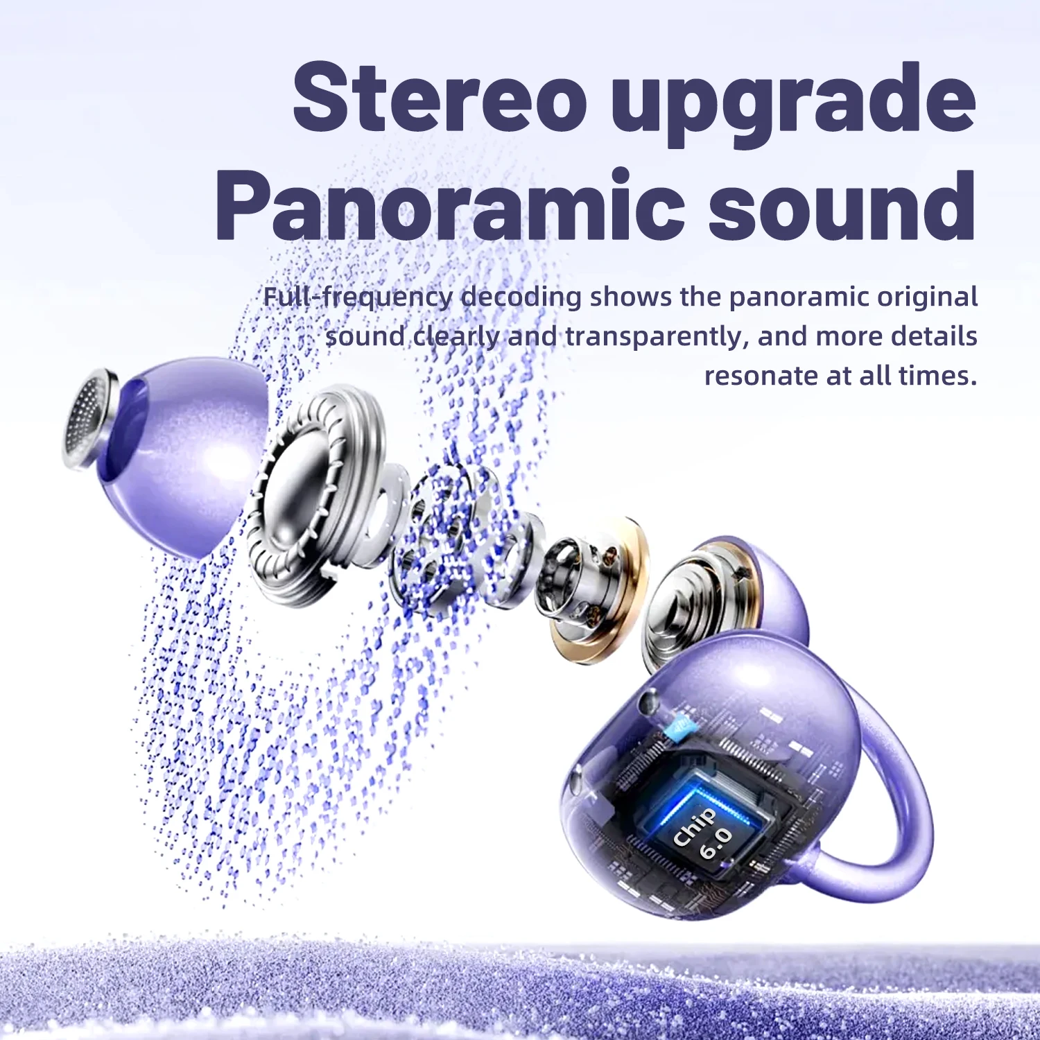 Open-Ear Wireless Bluetooth Clip-On Earbuds with Mic & 36-Hour Playtime - Image 8