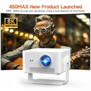 HY450MAX 1080P Portable Outdoor Smart Projector - Thumbnail Image 4