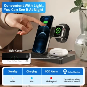 3-in-1 Foldable Magnetic Wireless Charging Station - Thumbnail Image 3