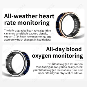 Smart Ring Fitness & Health Tracker with Sleep & Heart Rate Monitor - Thumbnail Image 3