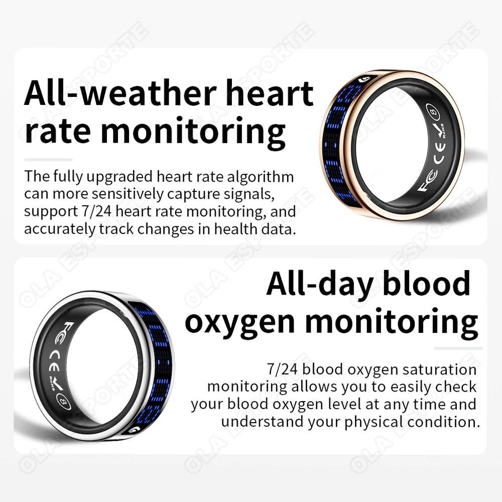 Smart Ring Fitness & Health Tracker with Sleep & Heart Rate Monitor - Image 3