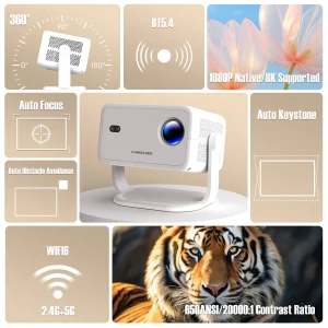 Native 1080P Portable Smart Outdoor Projector - Thumbnail Image 3