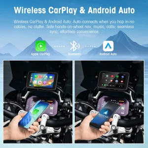 5" Waterproof Motorcycle GPS Navigation Screen - Thumbnail Image 2