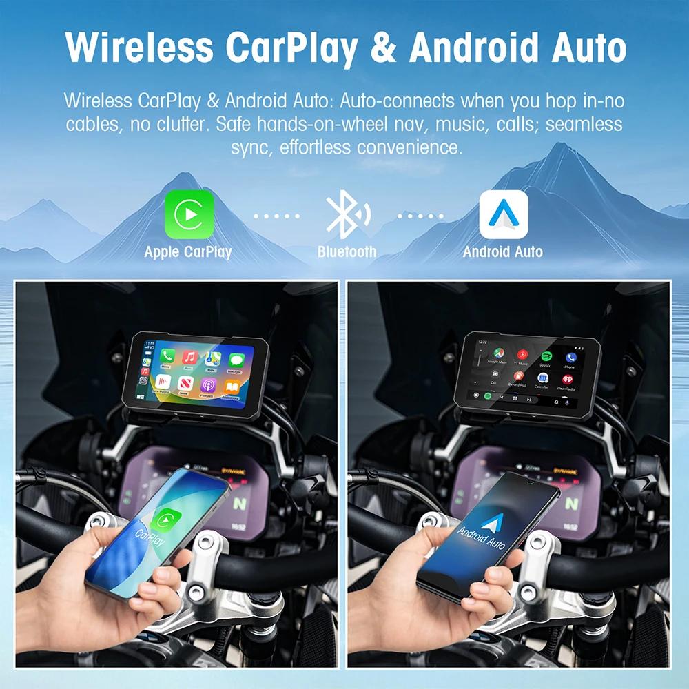 5" Waterproof Motorcycle GPS Navigation Screen - Image 2
