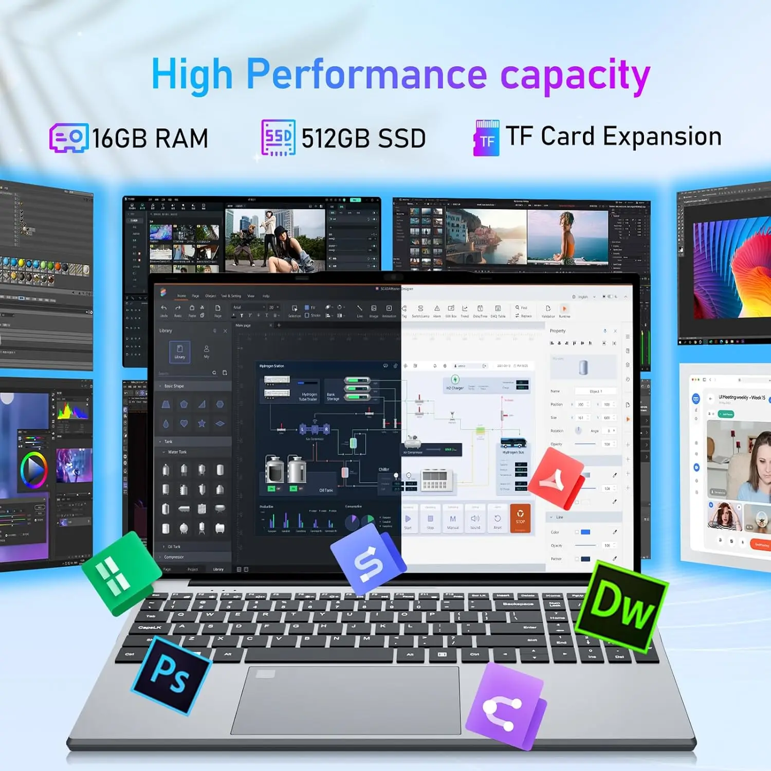 15.6" Laptop (16GB RAM, SSD, Windows 11 Pro) - Image 4