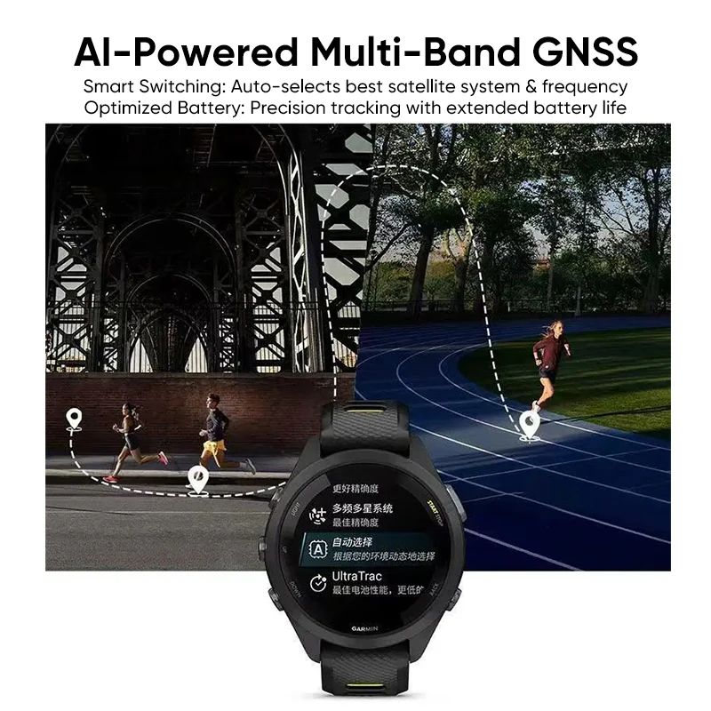 Garmin Forerunner 265 GPS 46mm Smartwatch 1.3" AMOLED Touchscreen Display - Image 2