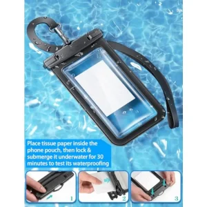 4-Pack IP68 Waterproof Phone Pouch Dry Bag - Thumbnail Image 6