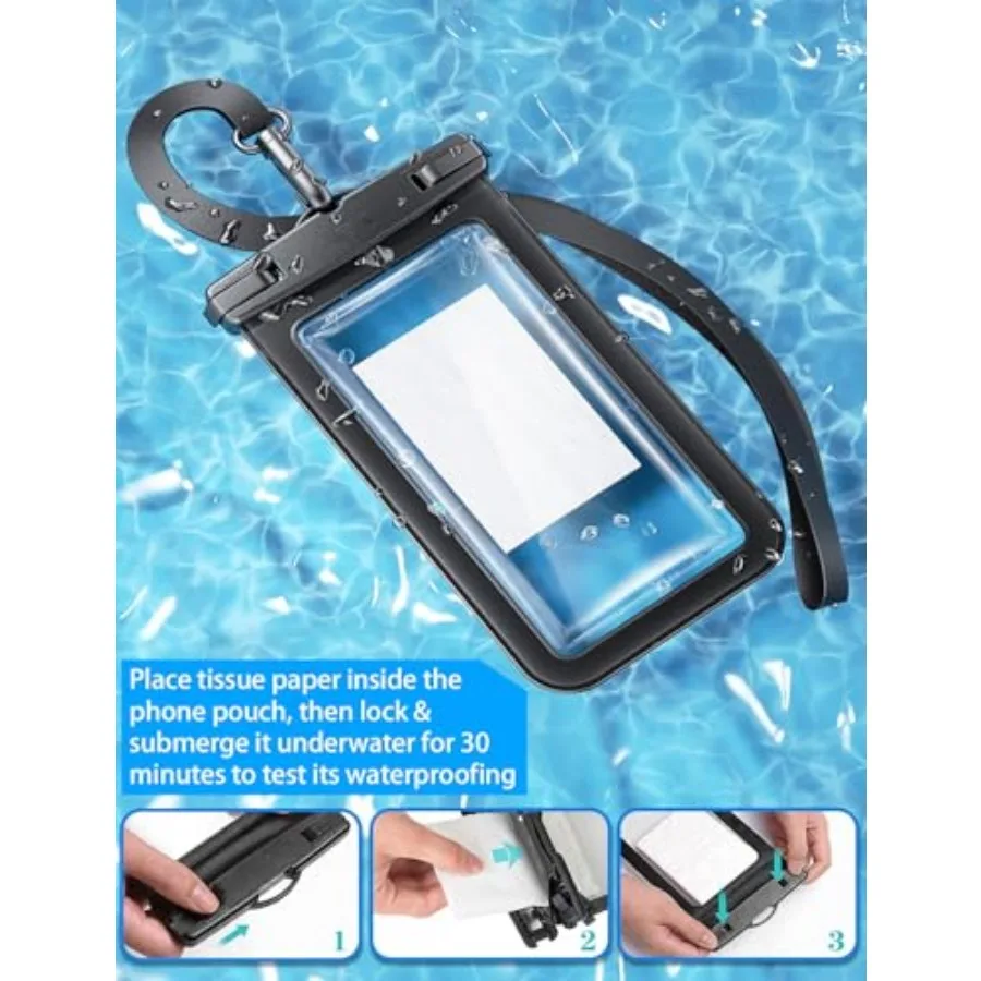 4-Pack IP68 Waterproof Phone Pouch Dry Bag - Image 6