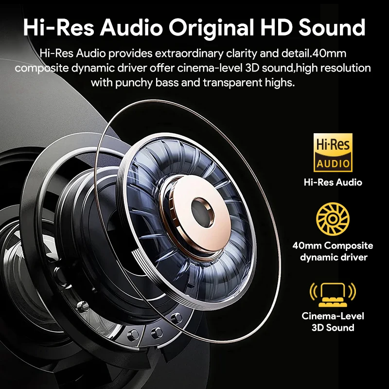Wireless Headphones-Bluetooth 5.4, Hi-Res Audio - Image 4