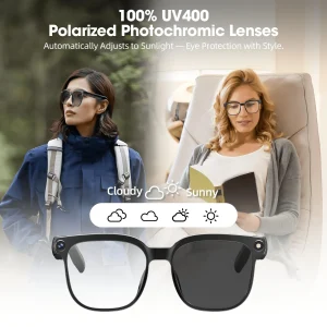 Smart Camera Glasses with 8MP HD Video & Bluetooth Audio - Thumbnail Image 2
