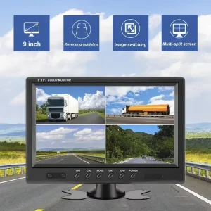 9-Inch IPS Car Monitor with 4 Reversing Cameras - Thumbnail Image 4