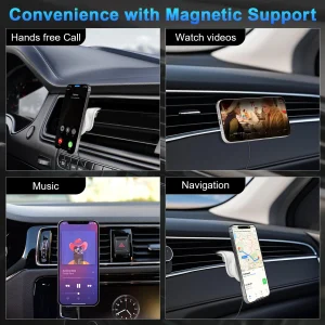 15W Magnetic Wireless Car Charger Mount - Thumbnail Image 6
