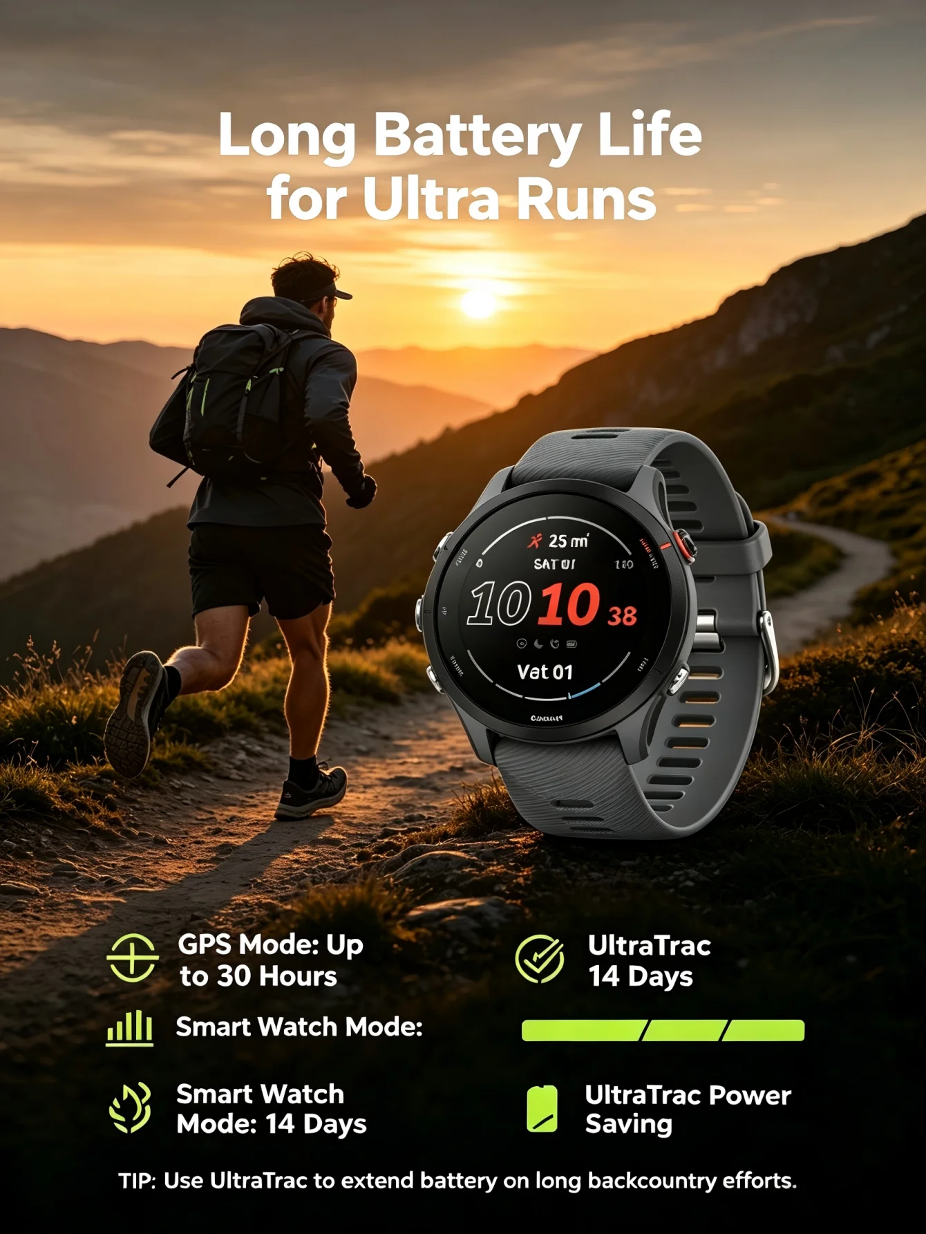 Garmin Forerunner 255 Sports Smartwatch - Image 1