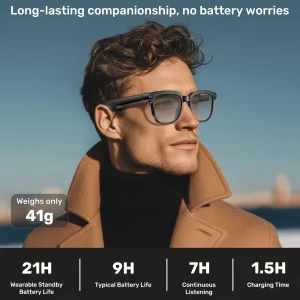 Smart Camera Glasses with 8MP HD Video & Bluetooth Audio - Thumbnail Image 5