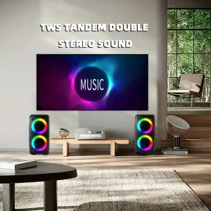 Portable Bluetooth Karaoke Speaker with Microphone - Thumbnail Image 8