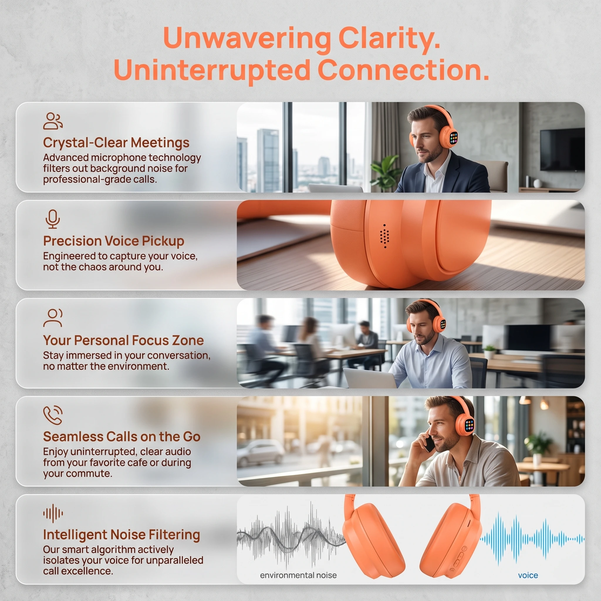 Over-Ear Wireless Headphones with Touch Screen - Image 7