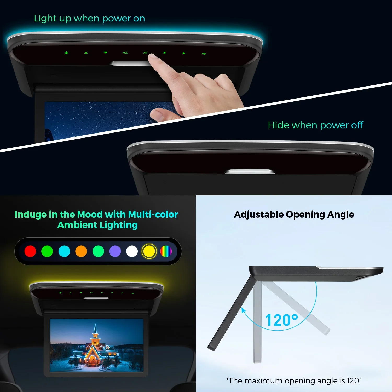10.2" HD Car Roof Monitor with HDMI - Image 5