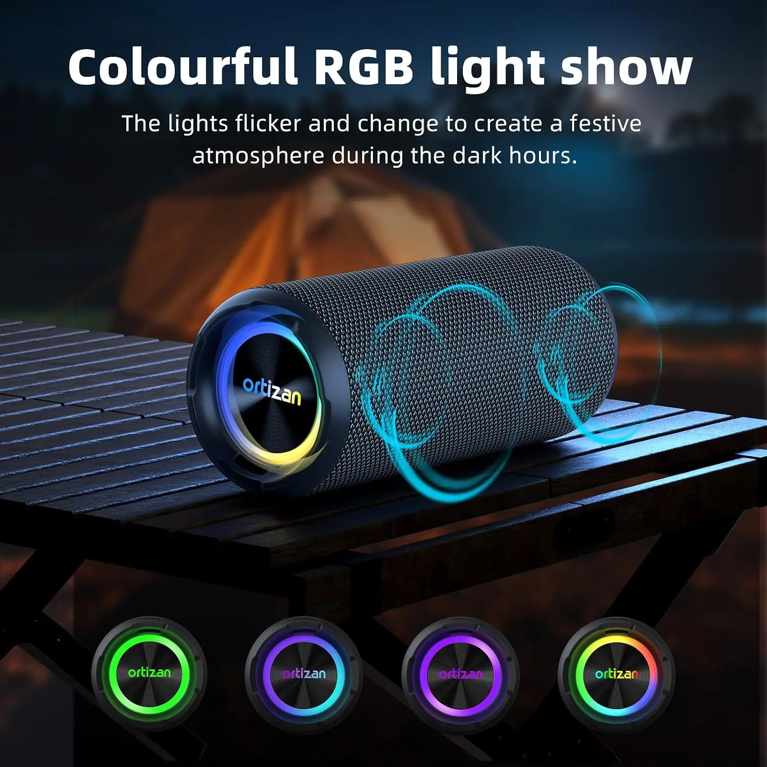 40W Portable Bluetooth Speaker with Bass - Image 7