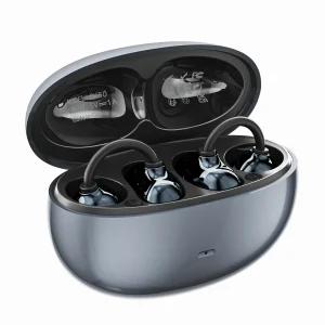 Open-Ear Wireless Bluetooth Clip-On Earbuds with Mic & 36-Hour Playtime - Thumbnail Image 9