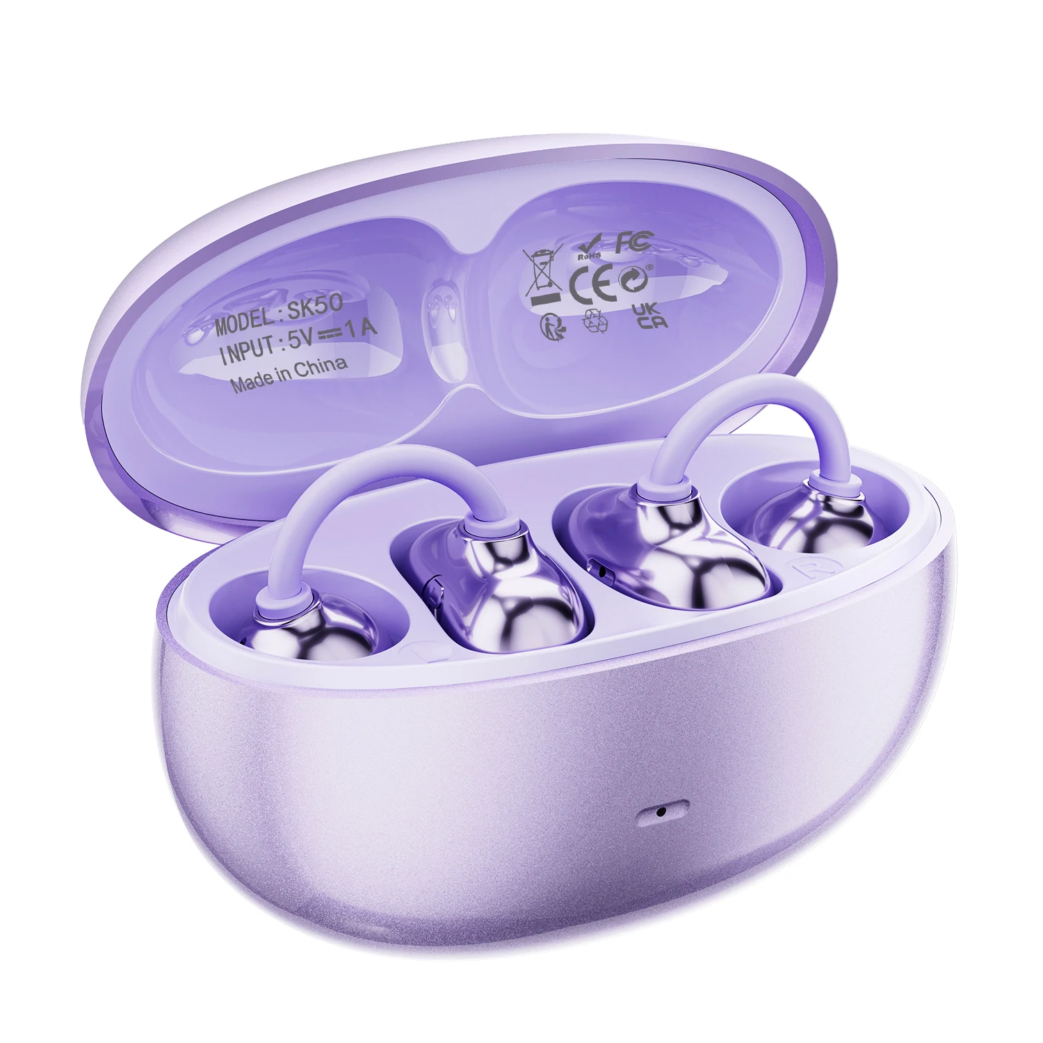 Open-Ear Wireless Bluetooth Clip-On Earbuds with Mic & 36-Hour Playtime - Image 10