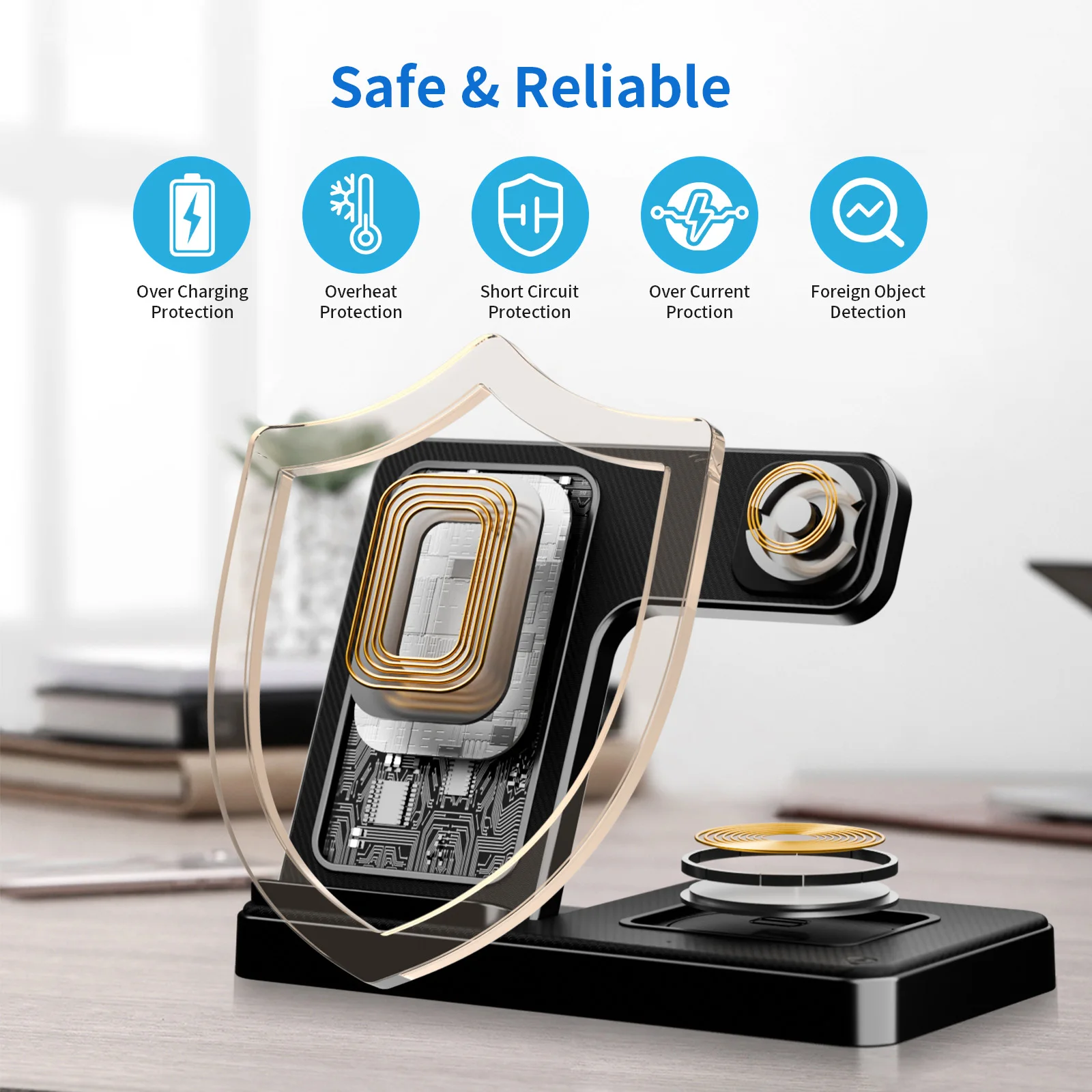 3-in-1 Foldable Magnetic Wireless Charging Station - Image 5