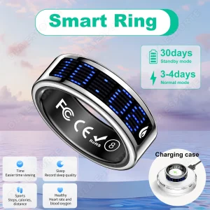 Smart Ring Fitness & Health Tracker with Sleep & Heart Rate Monitor - Thumbnail Image 9