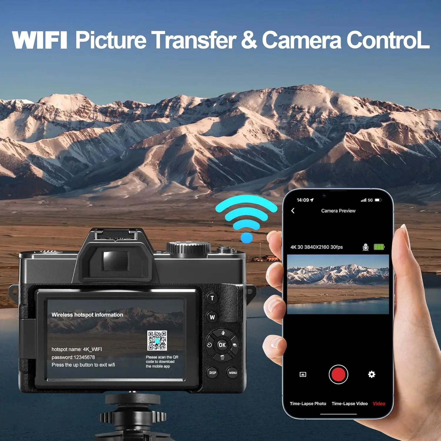 4K 48MP Digital Vlogging Camera with 180° Flip Screen - Image 5