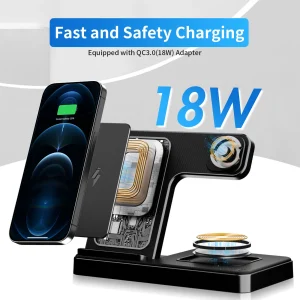 3-in-1 Foldable Magnetic Wireless Charging Station - Thumbnail Image 2