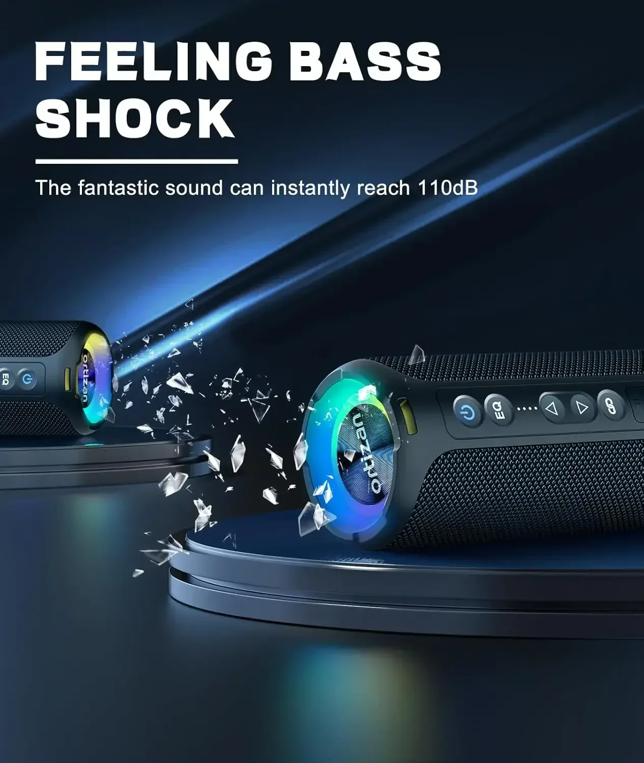 40W Portable Bluetooth Speaker with Bass - Image 3