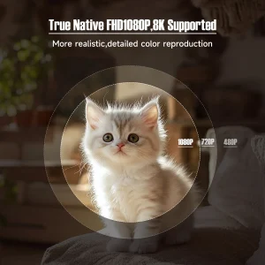 Native 1080P Portable Smart Outdoor Projector - Thumbnail Image 6