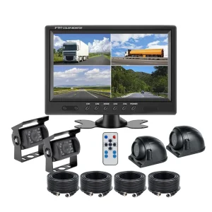 9-Inch IPS Car Monitor with 4 Reversing Cameras