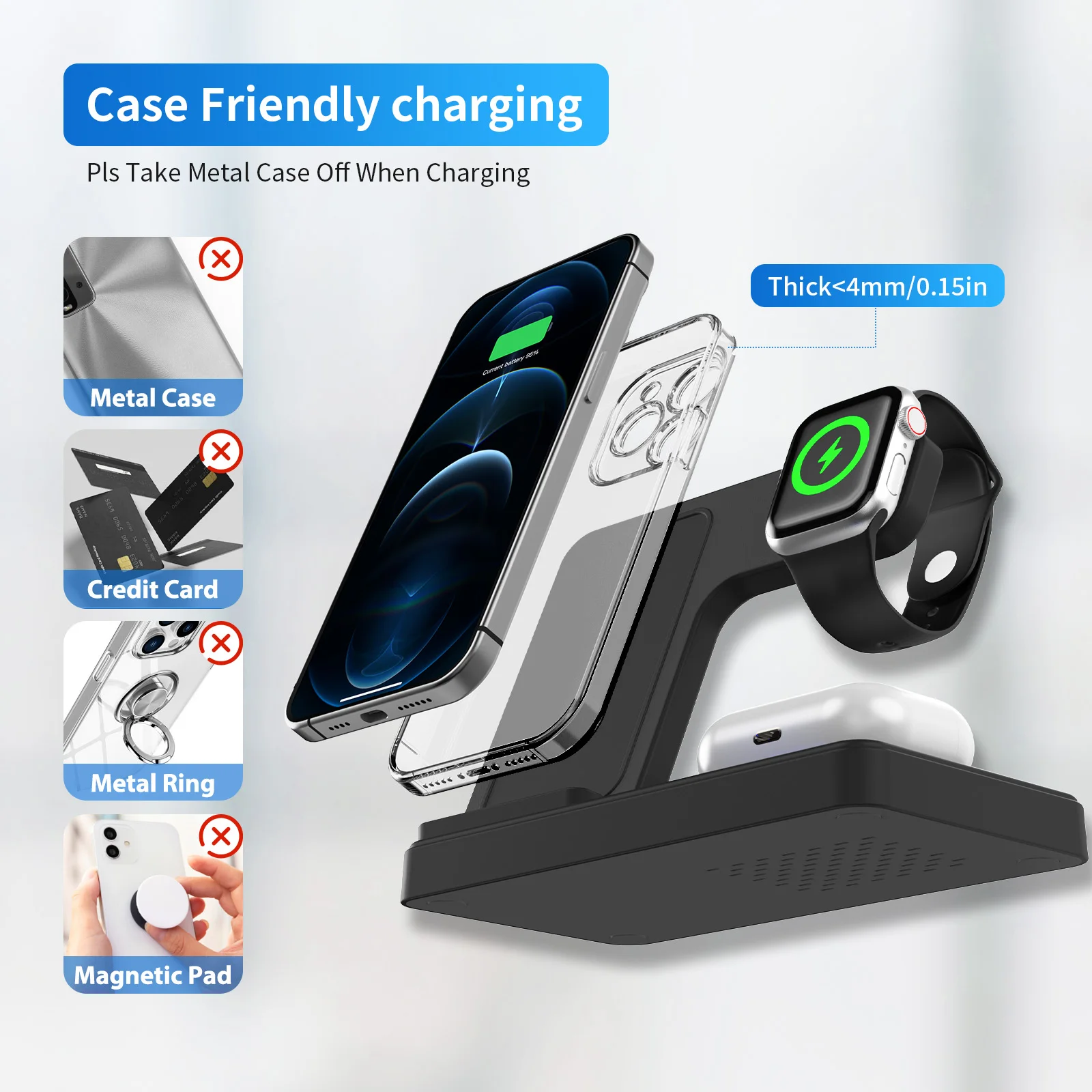 3-in-1 Foldable Magnetic Wireless Charging Station - Image 6