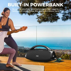 200W RMS Portable IPX7 Waterproof Bluetooth Speaker - Thumbnail Image 5