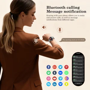 Blackview Women's Waterproof Smartwatch HD Fitness Tracker with Heart Rate Monitor - Thumbnail Image 5