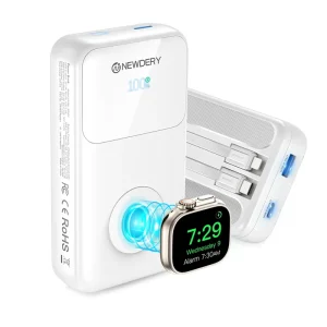 10000mAh Fast Charging Power Bank with Built-in USB-C Cable - Thumbnail Image 7
