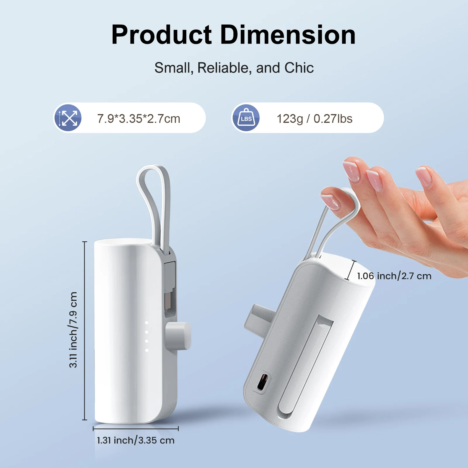 4500mAh Mini Capsule Power Bank - Image 6